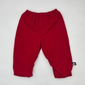 Vintage Y2K Pooh Disney Red Soccer Ball Tag Puffer Pants Size 18 Months